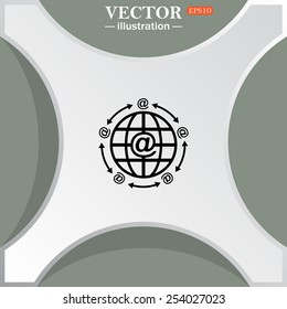 Internet e-mail, vector illustration, EPS 10