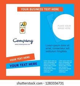 Internet error Company Brochure Template. Vector Busienss Template