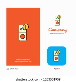 Internet error Company Logo App Icon and Splash Page Design. Creative Business App Design Elements