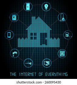 The internet of everything banner - blue edition