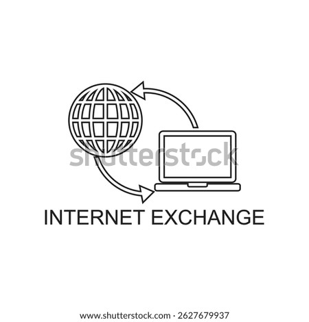internet exchange icon , internet icon