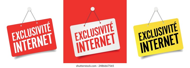Exclusivité internet, Internet exclusivity en francés
