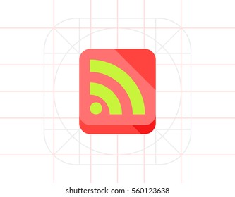 Internet Feed Flat Icon