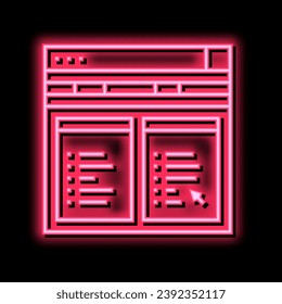 internet file hosting neon light sign vector. internet file hosting sign. isolated symbol illustration