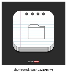 Internet file icon - Free vector icon
