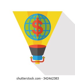 internet financial flat icon