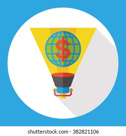 internet financial flat icon