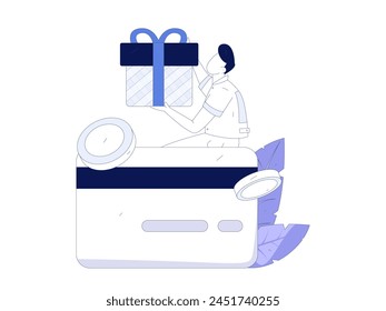 Internet financial management investment flat vector concept operation hand drawn illustration
