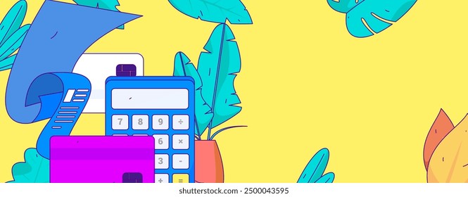 Internet financial management investment flat vector concept operation hand drawn illustration
