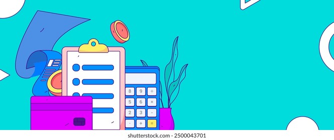 Internet financial management investment flat vector concept operation hand drawn illustration

