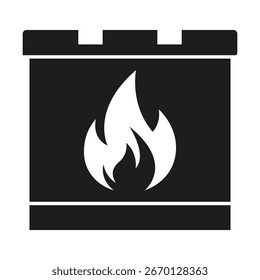 internet firewall flat vector icon
