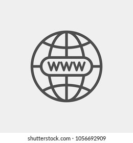Internet flat vector icon. World network, global network flat vector icon