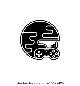 internet games icon. Simple glyph, flat vector of game development icons for ui and ux, website or mobile application