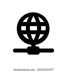 Internet, Glob icon. Simple vector sign.