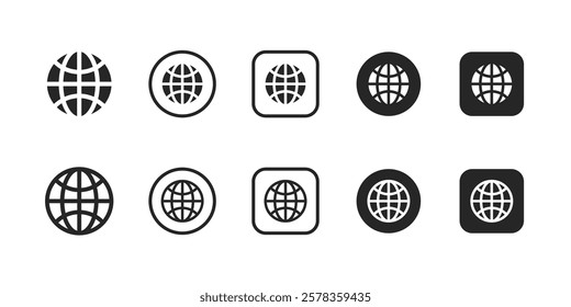 Internet, Global, globe, network, world, wireless internet, earth, Outline icon, signs and more, perfect for websites, apps, and print projects; these scalable icons are fully customizable for print.