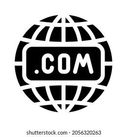 internet globalization glyph icon vector. internet globalization sign. isolated contour symbol black illustration