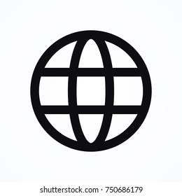 internet globe icon