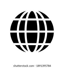 internet - globo de diseño de icono de globo en fondo blanco