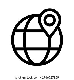 internet globe icon or logo isolated sign symbol vector illustration - high quality black style vector icons
