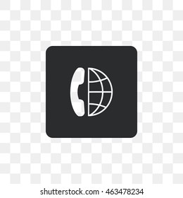 Internet Globe icon with phone.
