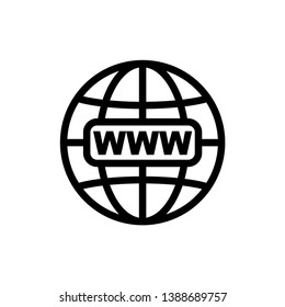 internet - globe icon vector design template