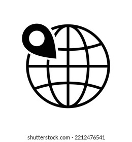 internet globe icon vector design template in white background