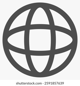 internet globe, internet and technology icon