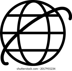 Internet globe vector icon eps 10. Web symbol.
