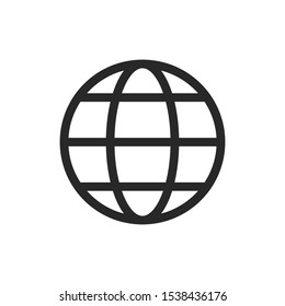 Internet, go to wab, globe icon vector symbol illustration EPS 10