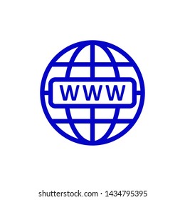 Internet. go to website symbol vector icon illustration