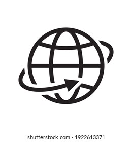 Internet go to website symbol vector icon illustration EPS 10