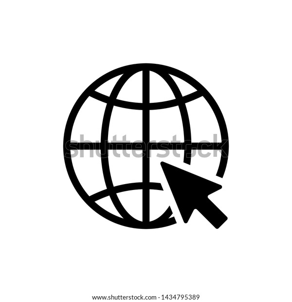 インターネット ウェブサイトのシンボルベクター画像アイコンイラスト