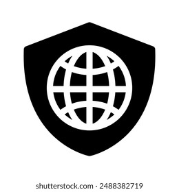 Ilustración de diseño de símbolo de Vector de Internet Guard