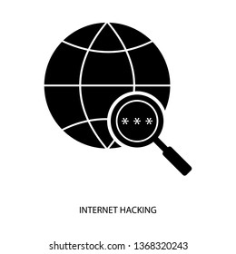 internet hacking icon,symbol and vector,Can be used for web, print and mobile