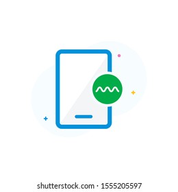 Internet handphone flat style. Ready to use for website mobile app presentation and any other projects. Suitable for any visual design