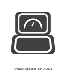Internet high speed icon, filled flat sign, solid glyph pictogram, vector illustration