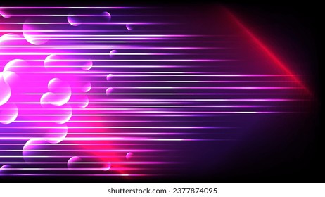 internet de alta velocidad movimiento rosa velocidad rápida líneas abstractas modernas de movimiento de luz en el futuro estilo de tecnología 5g 6g concepto vectorial fondo de diseño de afiches