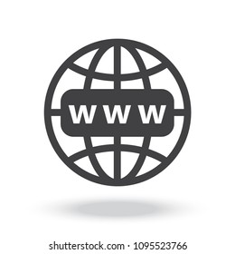 Internet http address vector icon