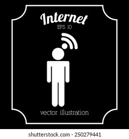 internet icon design, vector illustration eps10 graphic 