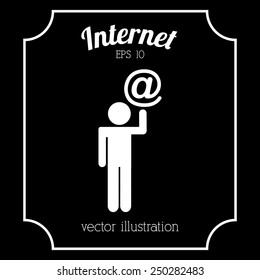 internet icon design, vector illustration eps10 graphic 