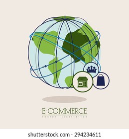 Internet icon digital design, vector illustration eps 10