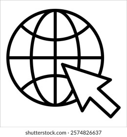 Internet Icon Element For Design