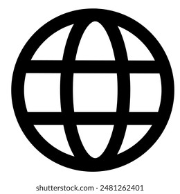 Internet Icon with flat design style