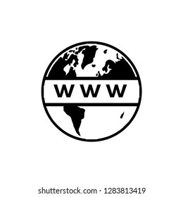 Internet icon : globe