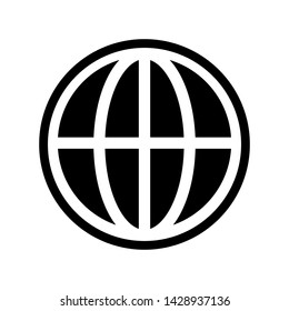 Internet icon. Go to web sign illustration.icon web : globe