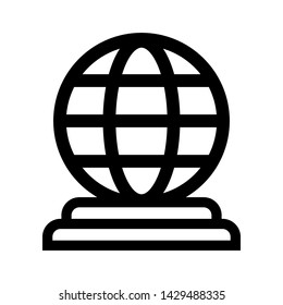 Internet icon. Go to web sign illustration.icon web : globe