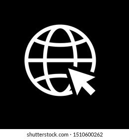 Internet icon. Go to web sign. Internet symbol.