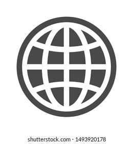 Internet icon, Go to web icon symbol vector. web icon vector on white background