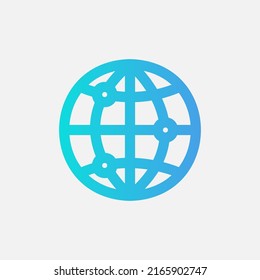 Internet icon in gradient style about essentials, use for website mobile app presentation
