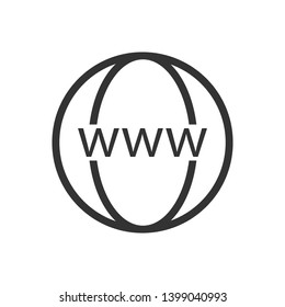 Internet Icon. Illustration of Data Access, Connection or Network As A Simple Vector, Trendy Sign & Symbol for Design and Websites, Presentation or Application.